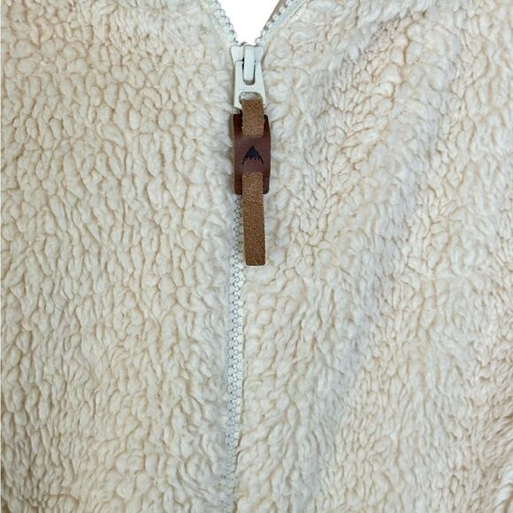 Burton Lynx Cream Hooded Zip Up Fleece| Size M - Picture 5 of 9